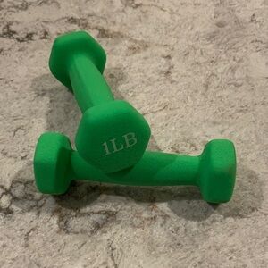 Stanley Green Neoprene 1 lb Dumbbell Pair